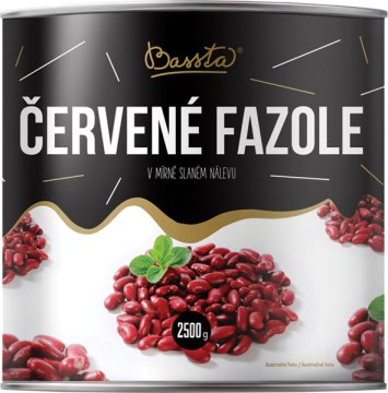 Červené fazole v mírně slaném nálevu