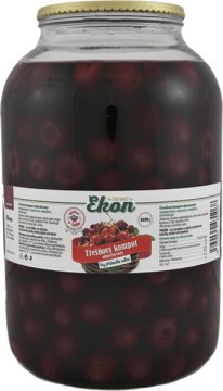 Třešňový kompot odpeckovaný jednodruhový s nálevem se sladidlem