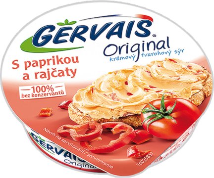 Gervais Original s paprikou a rajčetem 80g
