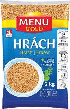 Hrách žlutý loupaný půlený