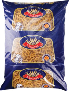 Sušené celozrnné semolinové těstoviny z tvrdé pšenice