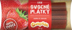 Fotografie produktu RAW Ovocné plátky Jablko-Jahoda 20g