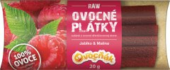 Fotografie produktu RAW ovocné plátky Jablko-Malina 20g