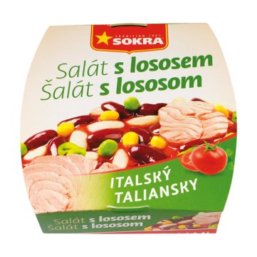 Ryba se zeleninou. Sterilovaná rybí konzerva.