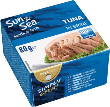 Tuňák ve vlastní šťávě 80g Sun&Sea