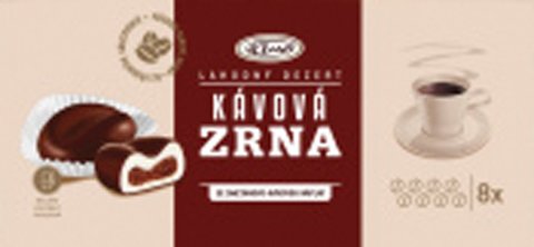 Kávový dezert zrno, cukrářský výrobek