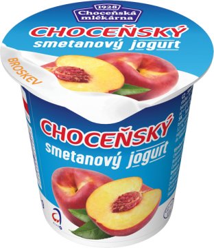 Smetanový jogurt broskvový