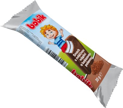 BOBIK Milk Snack s kakaovou polevou 30g