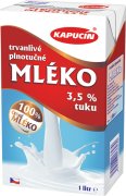 Fotografie produktu Kapucín mléko 3,5% 1l tetrapack