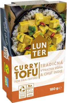 LUNTER Tofu na pánev Orientální curry 180 g 